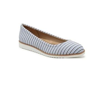 Abella Zoya Blue/White/Charcoal Fabric Shoes 9.5 M